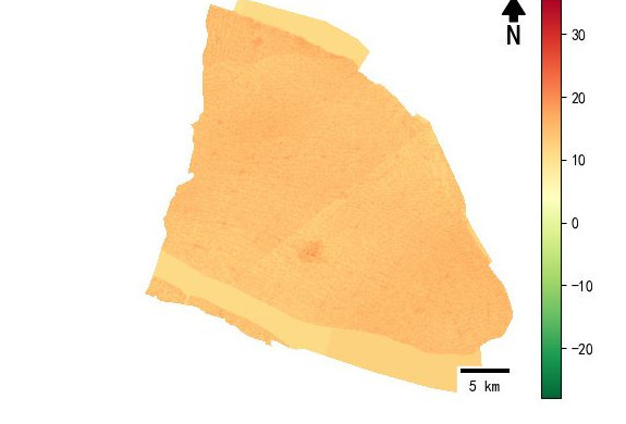 江苏省南通市如皋市的alos卫星12.5米DEM数据
