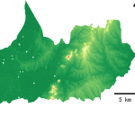 江苏省连云港市灌云县的alos卫星12.5mDEM数据