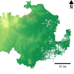江苏省淮安市涟水县的alos卫星12.5mDEM数据