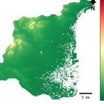江苏省淮安市淮阴区的alos卫星12.5mDEM数据