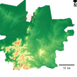 江苏省淮安市淮安区的alos卫星12.5mDEM数据