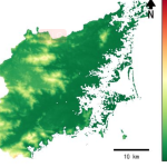海南省屯昌县屯昌县的alos卫星12.5mDEM数据