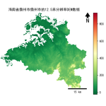 海南省儋州市儋州市的alos卫星12.5mDEM数据