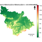 海南省白沙黎族自治县白沙黎族自治县的alos卫星12.5mDEM数据