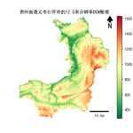 贵州省遵义市仁怀市的alos卫星12.5mDEM数据