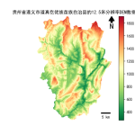 贵州省遵义市道真仡佬族苗族自治县的alos卫星12.5mDEM数据