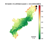 贵州省铜仁市玉屏侗族自治县的alos卫星12.5mDEM数据