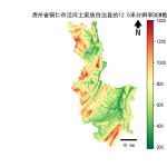 贵州省铜仁市沿河土家族自治县的alos卫星12.5mDEM数据