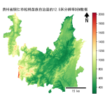 贵州省铜仁市松桃苗族自治县的alos卫星12.5mDEM数据