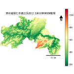 贵州省铜仁市碧江区的alos卫星12.5mDEM数据
