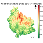 贵州省黔西南布依族苗族自治州望谟县的alos卫星12.5mDEM数据