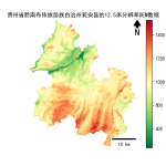 贵州省黔南布依族苗族自治州瓮安县的alos卫星12.5mDEM数据