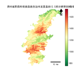 贵州省黔南布依族苗族自治州龙里县的alos卫星12.5mDEM数据