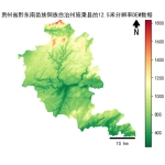 贵州省黔东南苗族侗族自治州施秉县的alos卫星12.5mDEM数据