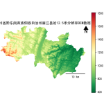贵州省黔东南苗族侗族自治州麻江县的alos卫星12.5mDEM数据