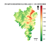 贵州省黔东南苗族侗族自治州雷山县的alos卫星12.5mDEM数据