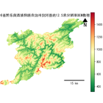 贵州省黔东南苗族侗族自治州剑河县的alos卫星12.5mDEM数据