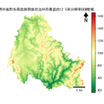 贵州省黔东南苗族侗族自治州丹寨县的alos卫星12.5mDEM数据