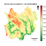 贵州省六盘水市水城区的alos卫星12.5mDEM数据