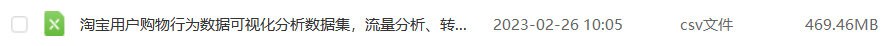 淘宝用户购物行为数据可视化分析数据集，流量分析、转化率分析和用户价值分析的实验，大家可以利用该数据集还可以完成基于商品、商品类目的分析，如淘宝网top10浏览量最大购买次数最多的商品商品类目等，欢迎大家基于该数据集挖掘出更多有意义的问题。