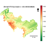 贵州省毕节市金沙县的alos卫星12.5mDEM数据
