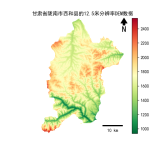 甘肃省陇南市西和县的alos卫星12.5mDEM数据