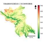 甘肃省陇南市武都区的alos卫星12.5mDEM数据