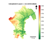 甘肃省陇南市礼县的alos卫星12.5mDEM数据