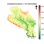 甘肃省陇南市宕昌县的alos卫星12.5mDEM数据