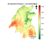 贵州省贵阳市开阳县的alos卫星12.5mDEM数据