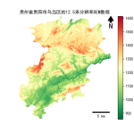 贵州省贵阳市乌当区的alos卫星12.5mDEM数据