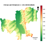 吉林省长春市宽城区的alos卫星12.5mDEM数据