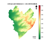 吉林省长春市绿园区的alos卫星12.5mDEM数据