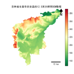 吉林省长春市农安县的alos卫星12.5mDEM数据