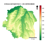 吉林省长春市榆树市的alos卫星12.5mDEM数据