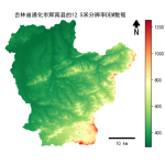 吉林省通化市辉南县的alos卫星12.5mDEM数据