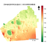 吉林省松原市乾安县的alos卫星12.5mDEM数据