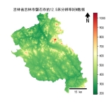 吉林省吉林市磐石市的alos卫星12.5mDEM数据