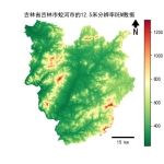 吉林省吉林市蛟河市的alos卫星12.5mDEM数据