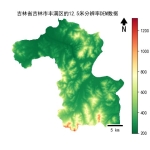 吉林省吉林市丰满区的alos卫星12.5mDEM数据