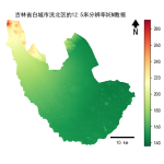 吉林省白城市洮北区的alos卫星12.5mDEM数据