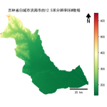 吉林省白城市洮南市的alos卫星12.5mDEM数据