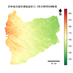 吉林省白城市通榆县的alos卫星12.5mDEM数据
