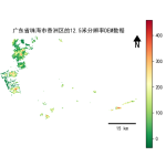 广东省珠海市香洲区的alos卫星12.5mDEM数据