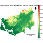 海南省乐东黎族自治县乐东黎族自治县的alos卫星12.5mDEM数据