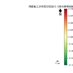 海南省三沙市西沙区的alos卫星12.5mDEM数据