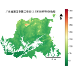 广东省湛江市廉江市的alos卫星12.5mDEM数据