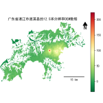 广东省湛江市遂溪县的alos卫星12.5mDEM数据