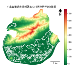 广东省肇庆市端州区的alos卫星12.5mDEM数据