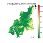 广东省肇庆市封开县的alos卫星12.5mDEM数据